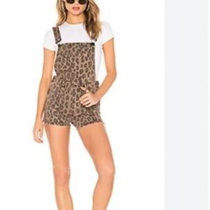 Blank nyc cheetah shortalls